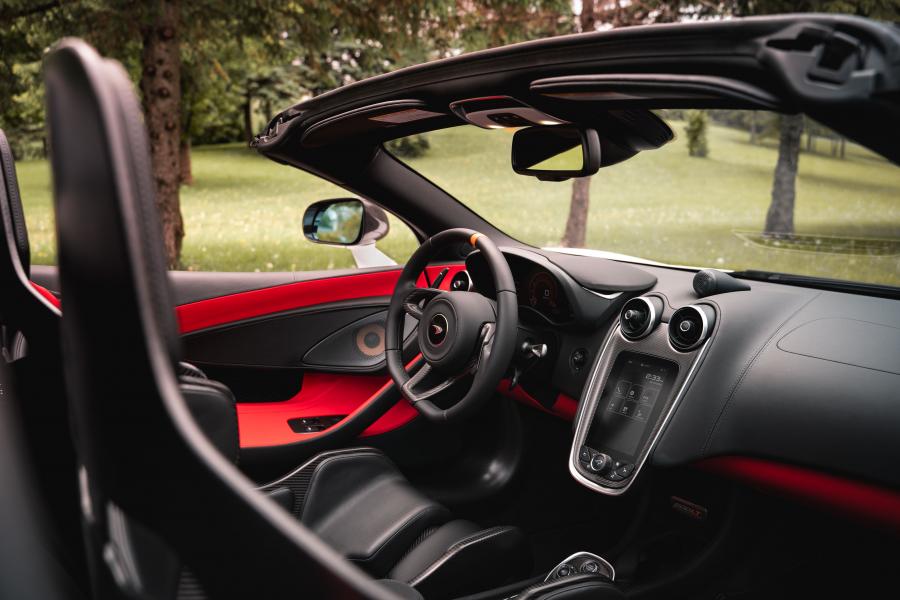 Интерьер McLaren 600LT Spider 2019 года  (NA) (фото 30 из 41)